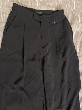 Madewell Black Wide-Leg Pants